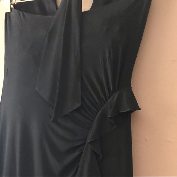 BCBGMAXAZRIA Halter Ruffle Cocktail Dress - Picture 6 of 8